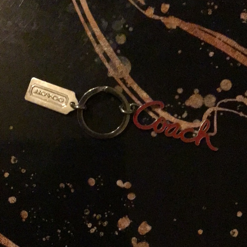 Coach Keychain with Logo Charm